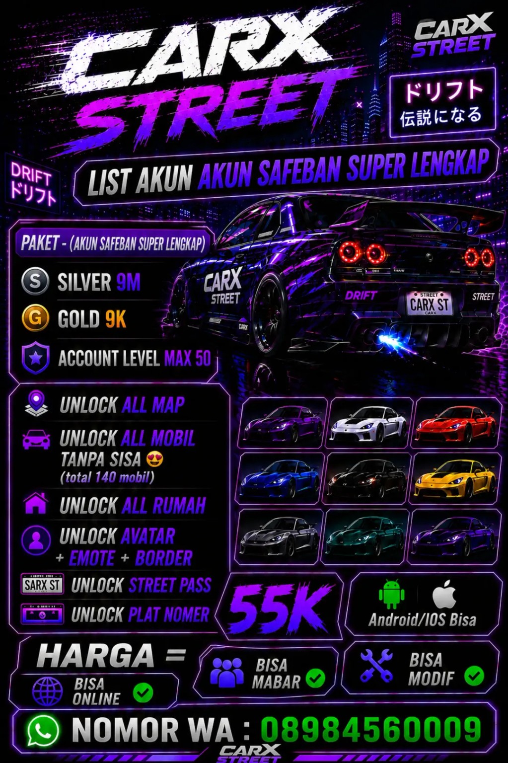 Akun SafeBan Super Lengkap